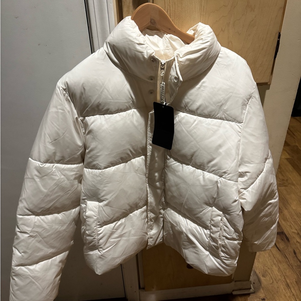 Fabletics White Puffer Jacket